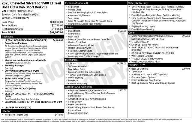 2023 Chevrolet Silverado 1500 LT Trail Boss