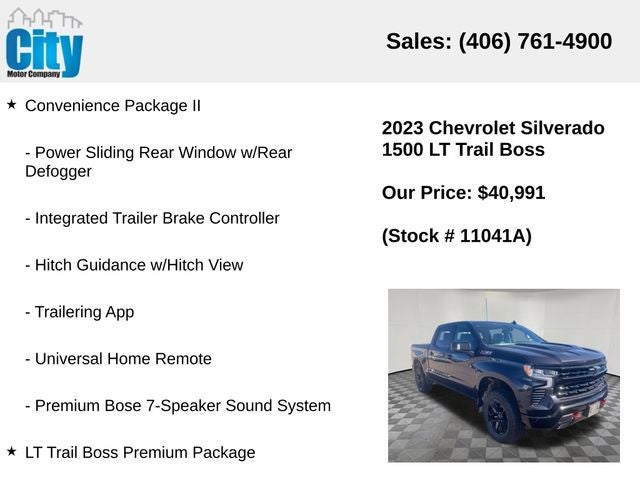 2023 Chevrolet Silverado 1500 LT Trail Boss