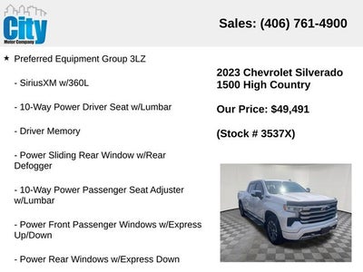 2023 Chevrolet Silverado 1500 High Country