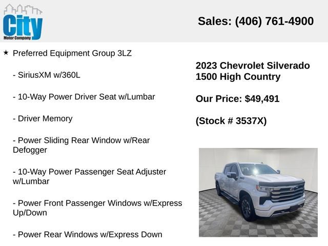 2023 Chevrolet Silverado 1500 High Country