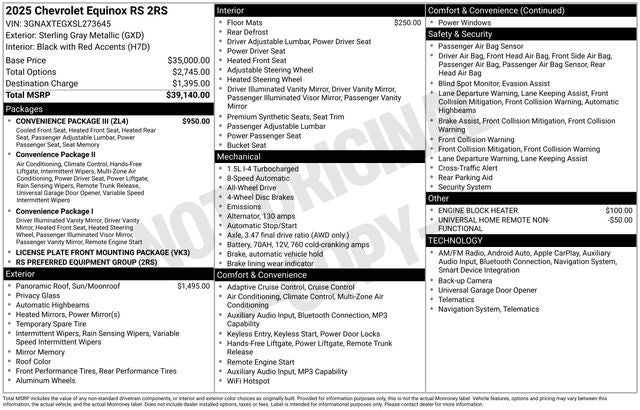2025 Chevrolet Equinox RS