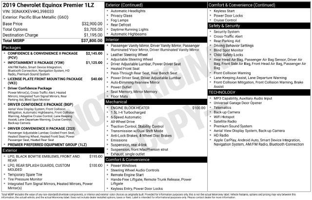 2019 Chevrolet Equinox Premier
