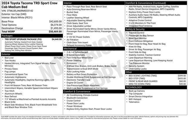 2024 Toyota Tacoma TRD Sport