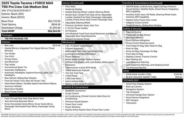 2025 Toyota Tacoma Hybrid TRD Pro