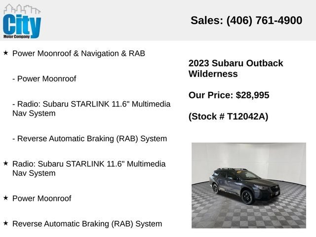 2023 Subaru Outback Wilderness
