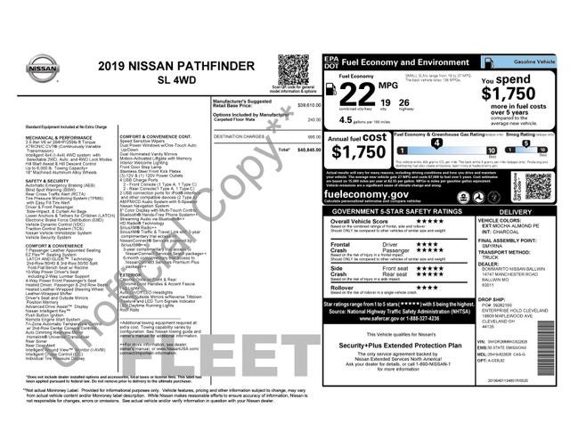 2019 Nissan Pathfinder SL