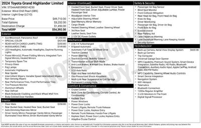 2024 Toyota Grand Highlander Base