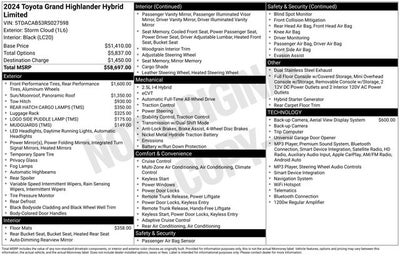 2024 Toyota Grand Highlander Hybrid Limited