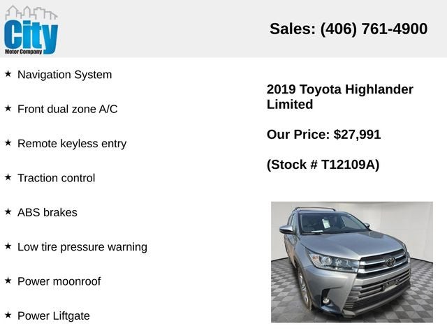 2019 Toyota Highlander Limited