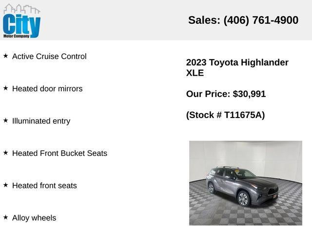 2023 Toyota Highlander XLE