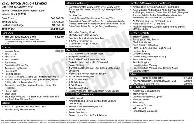 2023 Toyota Sequoia Limited
