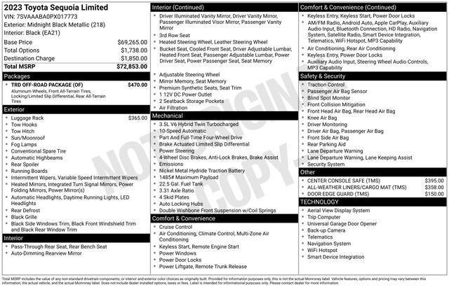 2023 Toyota Sequoia Limited