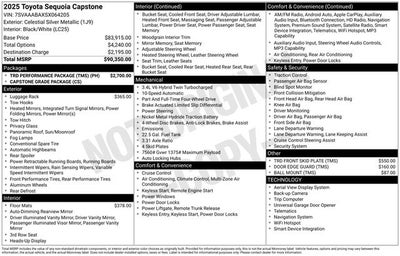 2025 Toyota Sequoia Capstone