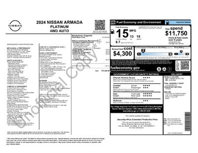 2024 Nissan Armada Platinum