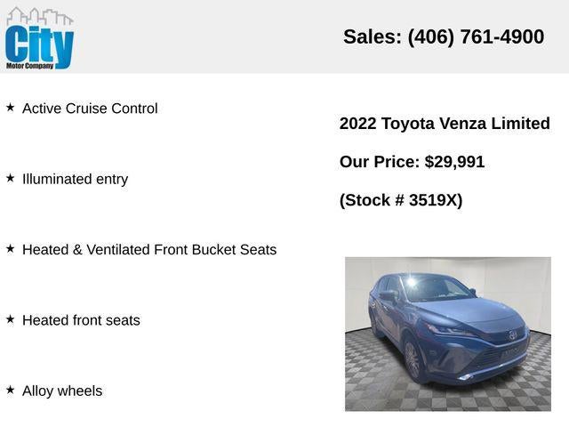 2022 Toyota Venza Limited