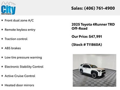2025 Toyota 4Runner TRD Off-Road