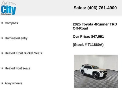 2025 Toyota 4Runner TRD Off-Road