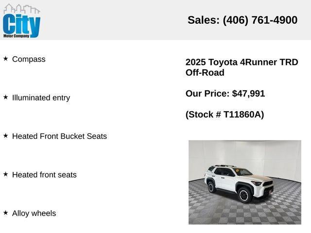 2025 Toyota 4Runner TRD Off-Road