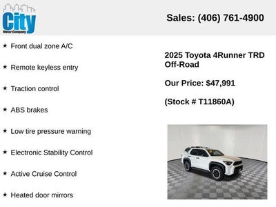 2025 Toyota 4Runner TRD Off-Road