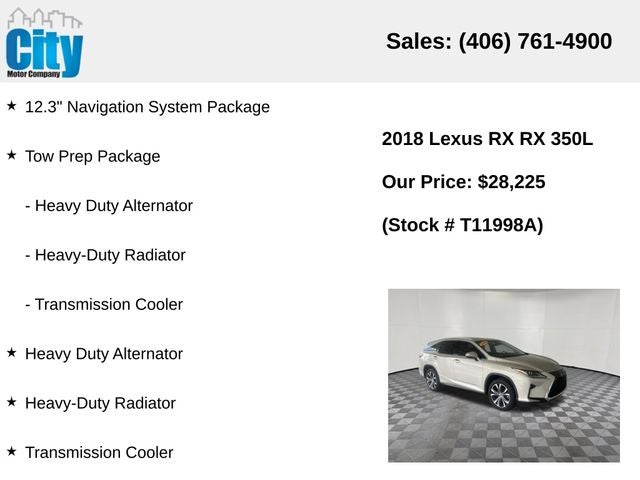 2018 Lexus RX 350L