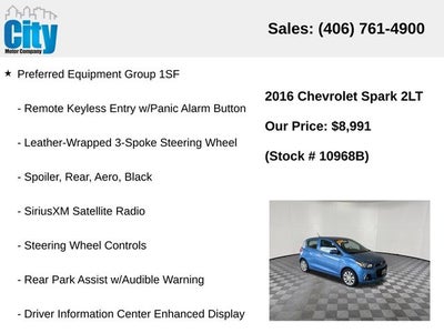 2016 Chevrolet Spark 2LT