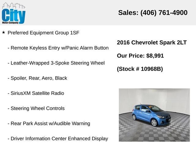 2016 Chevrolet Spark 2LT