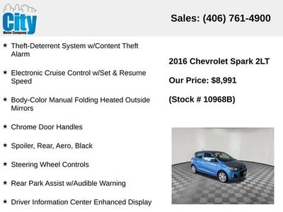 2016 Chevrolet Spark 2LT
