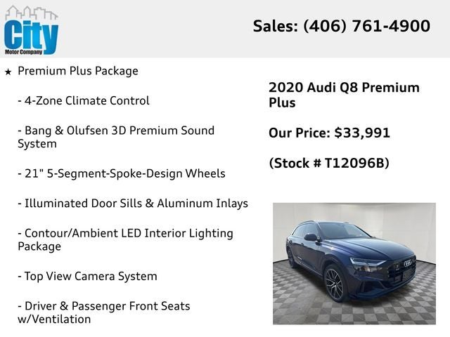 2020 Audi Q8 55 Premium Plus quattro